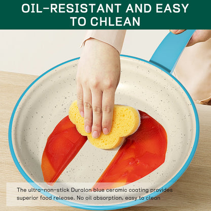 13-Piece Luxury Non-Stick Cookware Set Frying pan, casserole dish, wok, versatile, stylish, durable, outdoor set