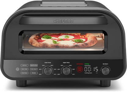 Electric Countertop Indoor Pizza Oven - Heats to 800°F  Makes 12 Inch Pizzas in Minutes,