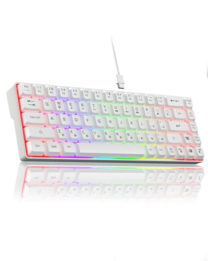 Gaming Keyboard 68 keys N- Key Rollover RGB Backlight