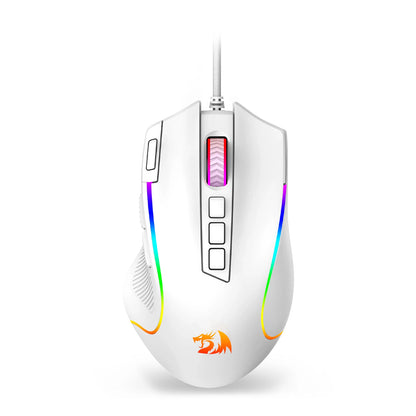 Predator RGB Gaming Mouse 8000 DPI Wired Optical with 11 Programmable Buttons, White