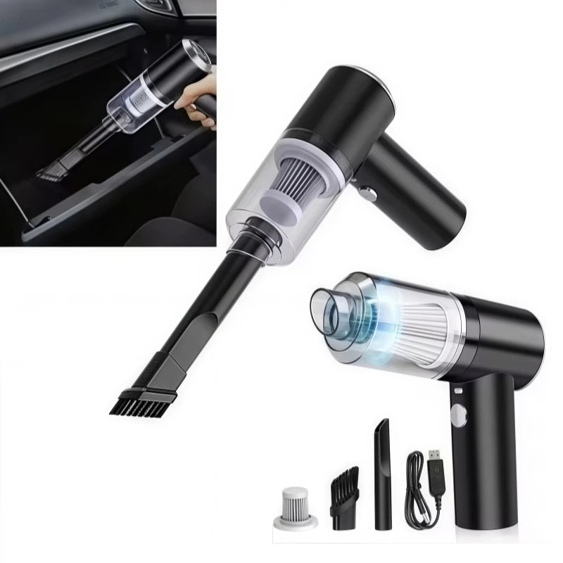 Wireless Car Vacuum Cleaner with USB Charging Portable Cleaning Appliance Mini Wet and Dry Vacuum Cleaner