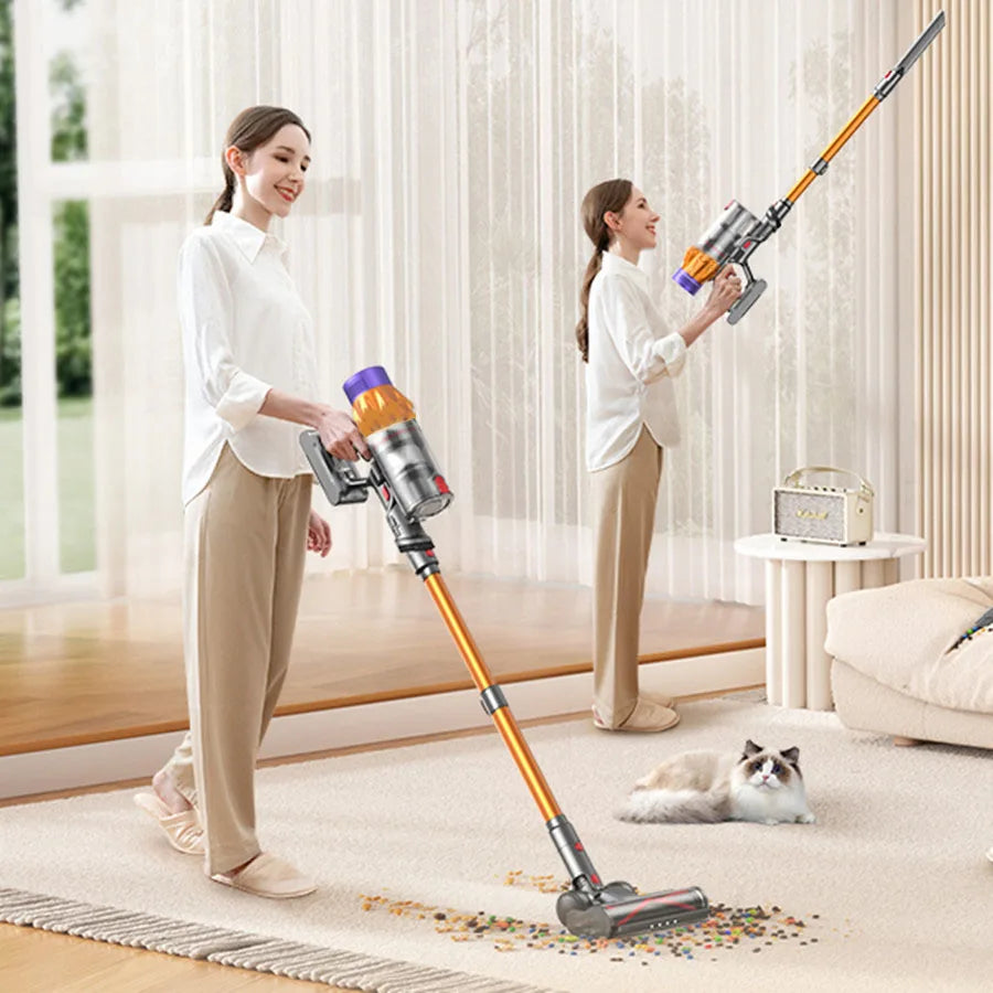 V18 Cordless Vacuum Cleaner 550W 45000PA – Handheld Home Vacuum Powerful Brushless Motor,