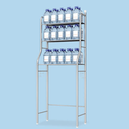 Over Toilet Storage Shelf,2/3-Tier Freestanding Over The Toilet Storage,Metal Bathroom Shelves with Paper Holder and Removable