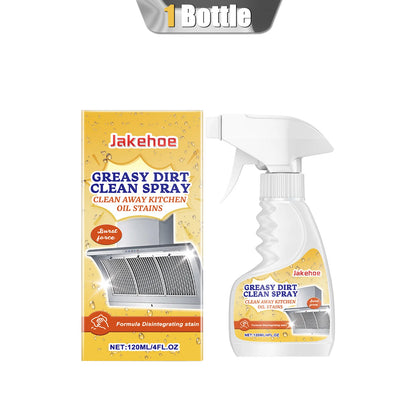 120ml Greasy Dirt Cleaner Spray Strong Kitchen Oil Stain Degreaser Mild, Non-corrosive Cleaning Polishing Stove Range Hood Agent
