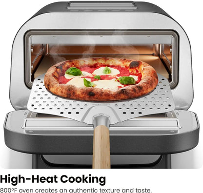 Electric Countertop Indoor Pizza Oven - Heats to 800°F  Makes 12 Inch Pizzas in Minutes,