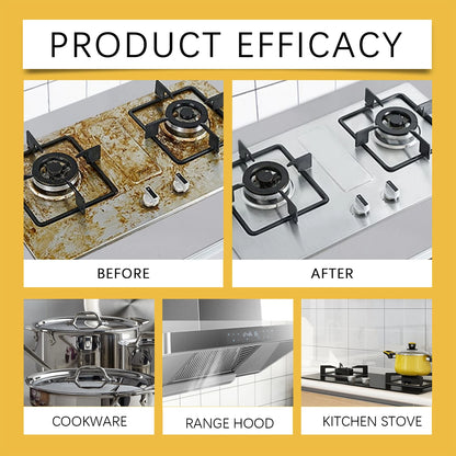 120ml Greasy Dirt Cleaner Spray Strong Kitchen Oil Stain Degreaser Mild, Non-corrosive Cleaning Polishing Stove Range Hood Agent