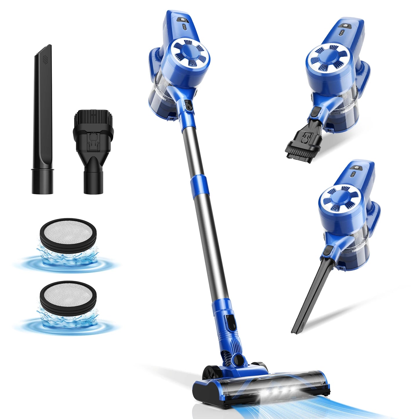 Cordless Vacuum Cleaner, 20Kpa Ultra-lightweight Stick Vacuum for Household Cleaning