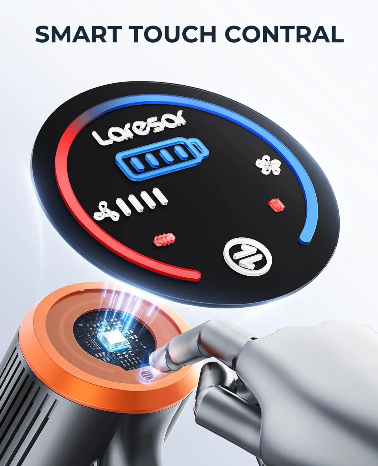 Handheld Laresar Elite and  Cordless Vacuum Cleaner,  Home Appliance 450W Powerful smart home Touch Screen