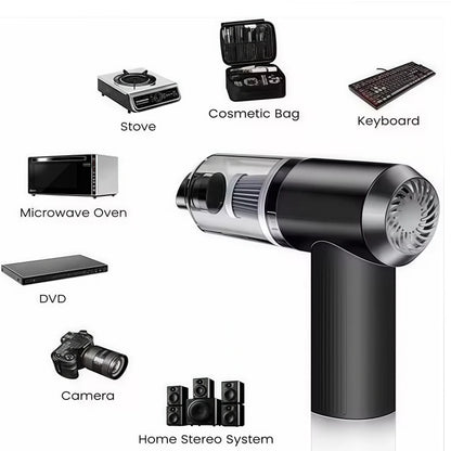 Wireless Car Vacuum Cleaner with USB Charging Portable Cleaning Appliance Mini Wet and Dry Vacuum Cleaner