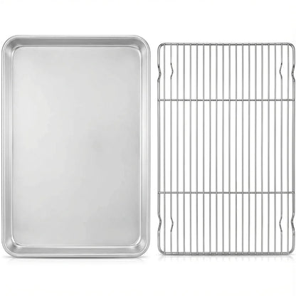 Commercial Kitchen Oven Safe Grill Pan, Oil Draining. 40x31x3cm, Heavy Duty,