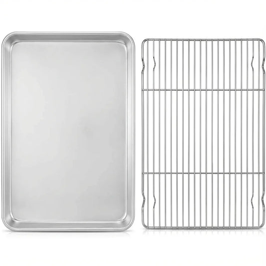 Commercial Kitchen Oven Safe Grill Pan, Oil Draining. 40x31x3cm, Heavy Duty,