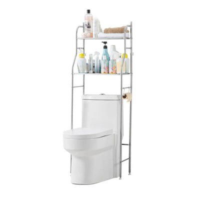 Over Toilet Storage Shelf,2/3-Tier Freestanding Over The Toilet Storage,Metal Bathroom Shelves with Paper Holder and Removable
