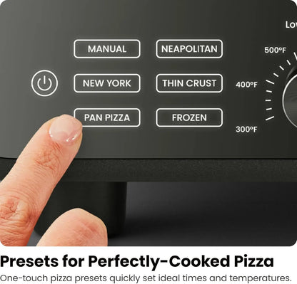 Electric Countertop Indoor Pizza Oven - Heats to 800°F  Makes 12 Inch Pizzas in Minutes,