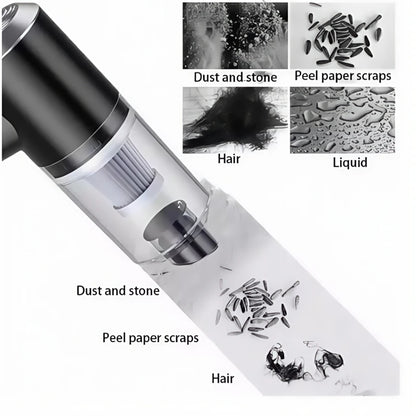 Wireless Car Vacuum Cleaner with USB Charging Portable Cleaning Appliance Mini Wet and Dry Vacuum Cleaner