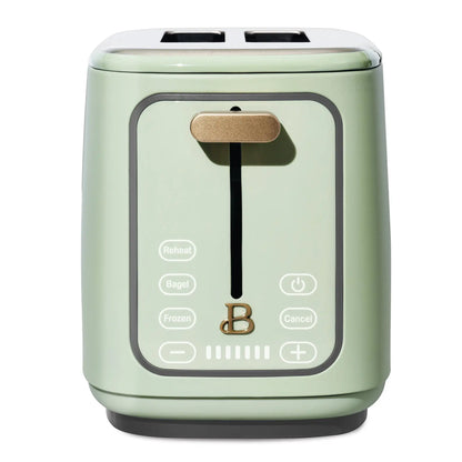 Beautiful 2 Slice Toaster with Touch-Activated Display,