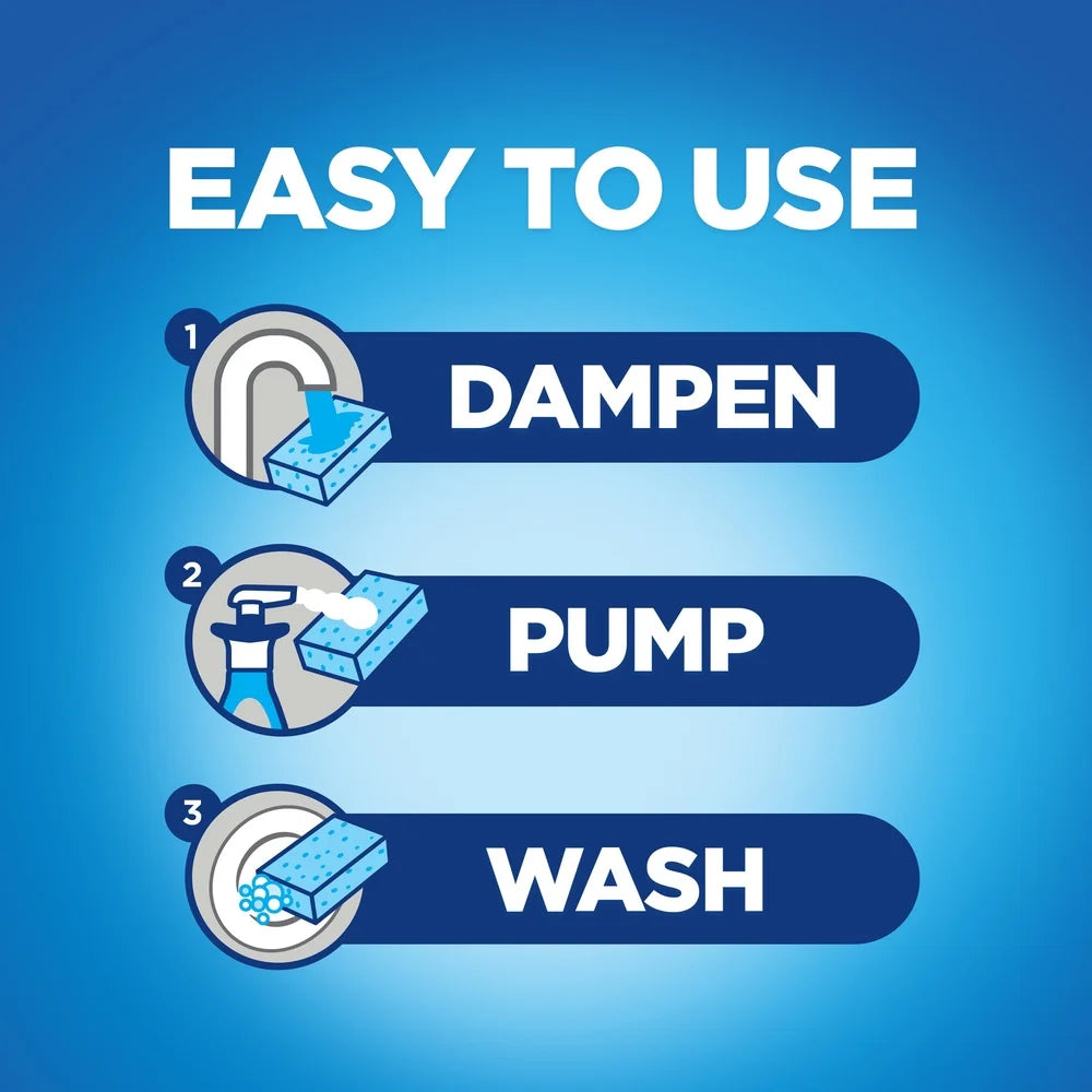 Dish Soap Foam Liquid Grease Remover 5X Absorption Fresh Rapids Clean Powerful Suds No Rinse Needed.