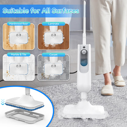 Powerful Steam Mop High Temperature Cleaning Detachable Handheld 6 in 1 Scrubbing Steam Vacuum Mop for Carpet Hard Floor