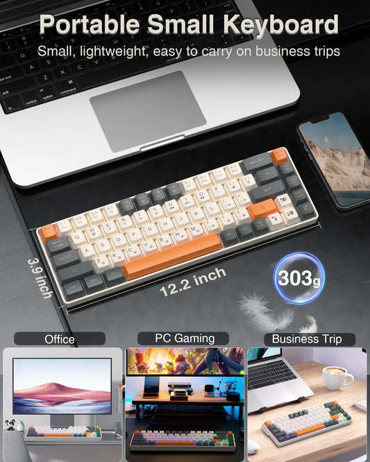 Gaming Keyboard 68 keys N- Key Rollover RGB Backlight