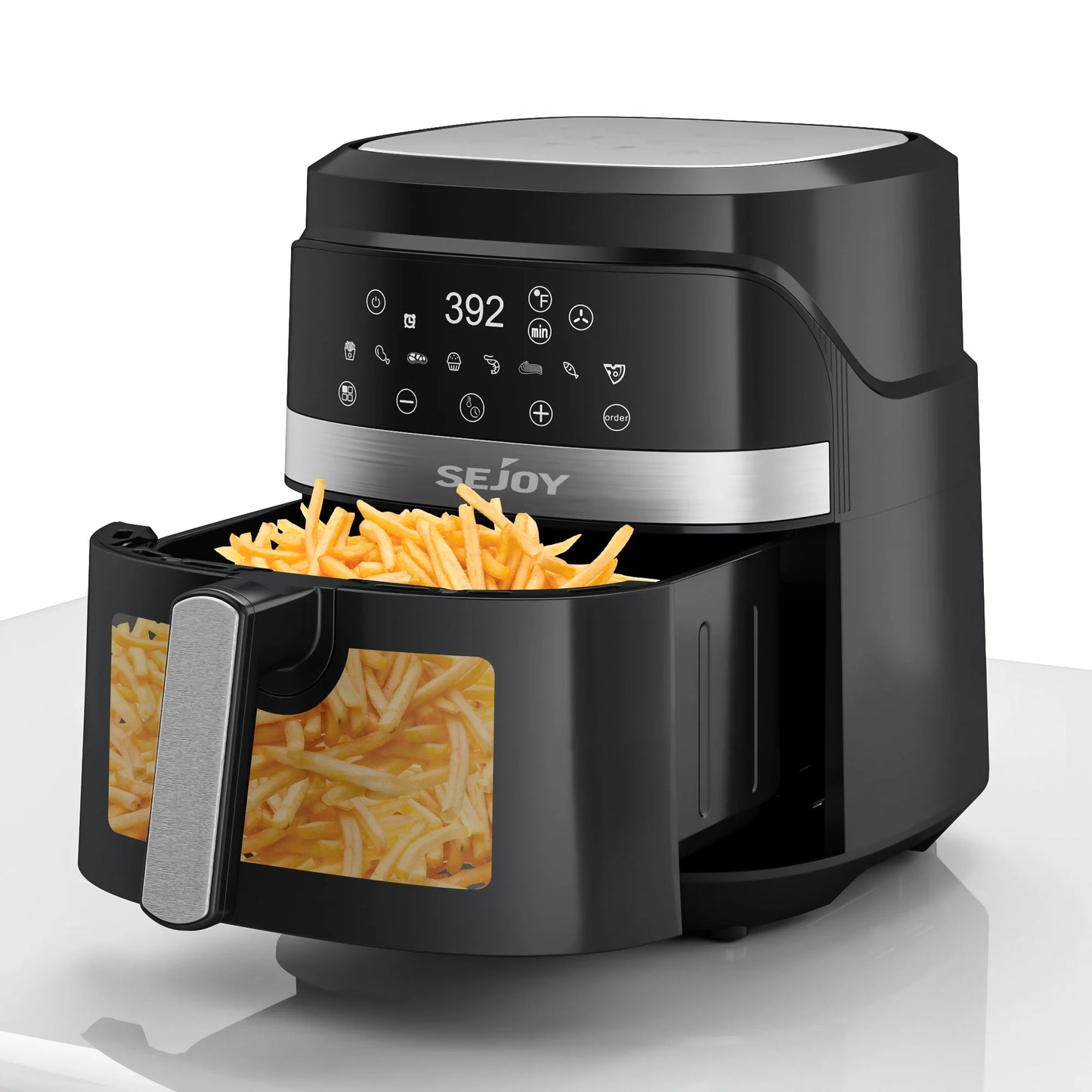Air fryer 8-in-1,6L  Electric Hot fryer Oven Oilless Cooker, Roast, Bake, Plus Bake, Dehydrate, and Keep Food Warm,