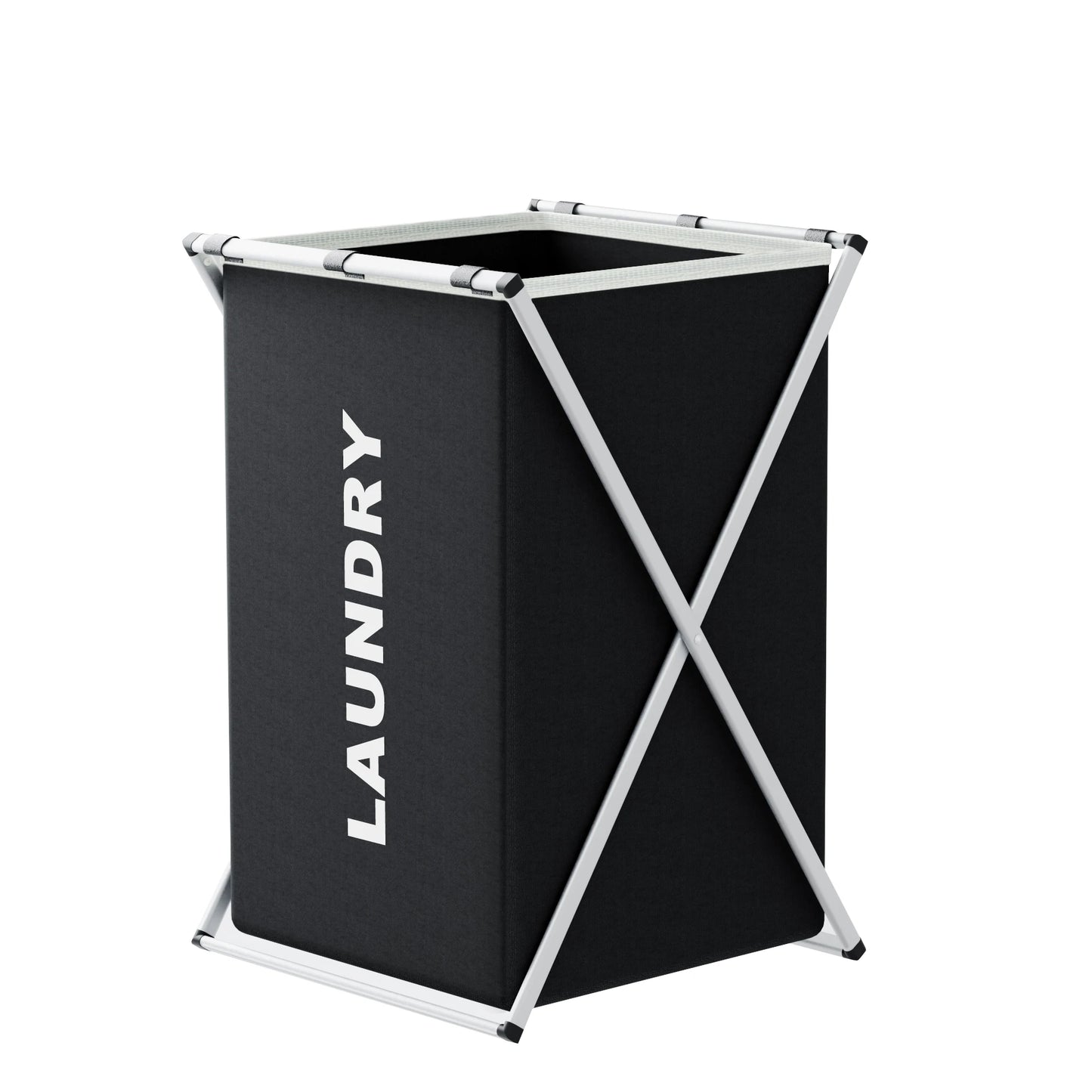 1 PC Large Laundry Hamper 3 Sections Divided Foldable Laundry Basket with Washing Bin Dirty Cloth Storage Bag