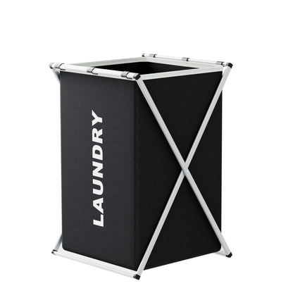 1 PC Large Laundry Hamper 3 Sections Divided Foldable Laundry Basket with Washing Bin Dirty Cloth Storage Bag