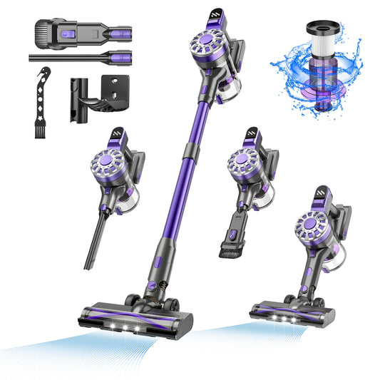 Cordless Stick Wireless Handheld Vacuum Cleaners 6000PA Suction Power For Pet Home 0.9L Dust Cup