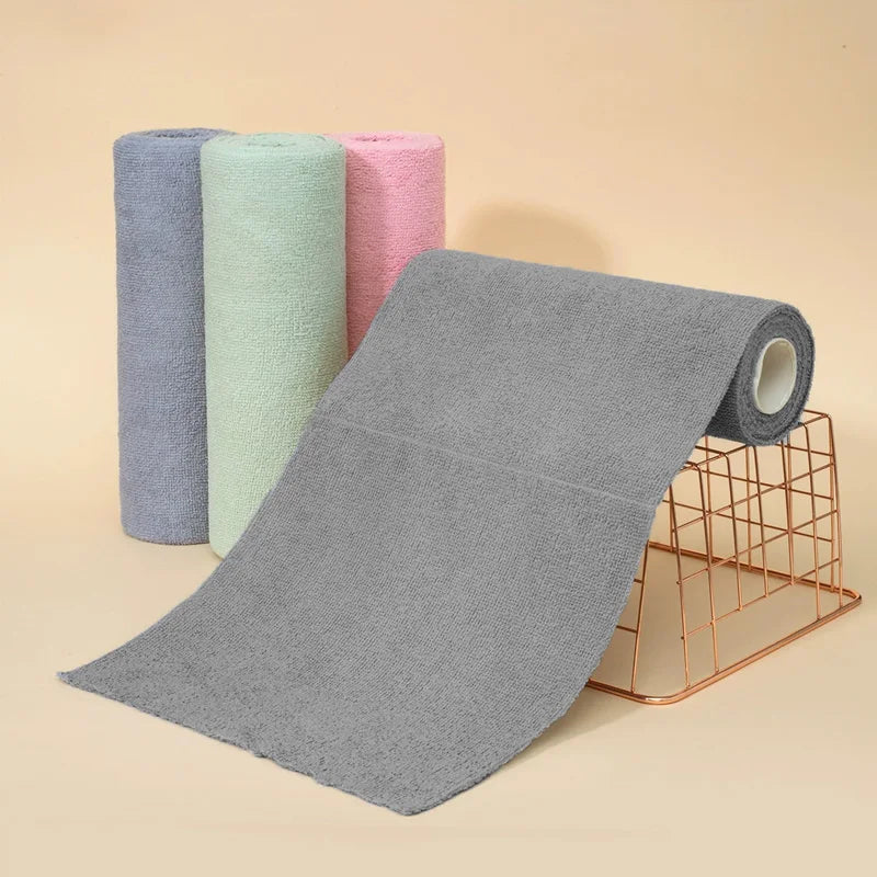 Microfiber Cleaning Cloths  - Reusable Lint-Free Towels for Kitchen, Dishes, Glass, Streak-Free & Oil-Resistant
