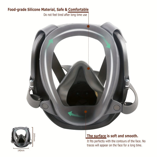 6800 Gas Mask Full Face Large Size Respirator Reusable Gas Paint Sprayer Chemical Wood working Dust