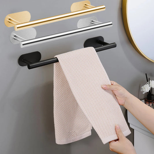 Towel Racks for Bathroom, Adhesive Towel Bar, Hand Towel Holder, Kitchen Towel Holder, Bathroom Accessories