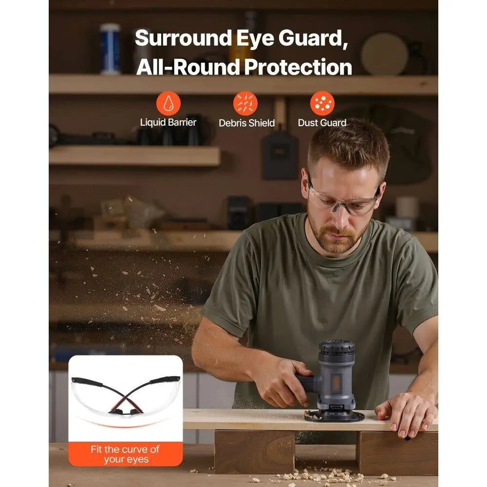 Safety Goggles Anti Fog Scratch Resistant ANSI Z871 Certified Eye for Work Outdoor Sports Clear Lens